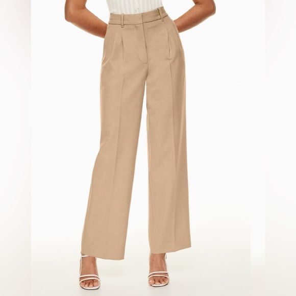 Aritzia The Effortless Pant™ - (Re)ssential- Heather Constant Camel Sz 0 - Picture 2 of 11